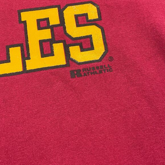 VTG 90s Florida State Seminoles T-Shirt Red size L Russell Athletic MADE IN USA - Picture 3 of 7